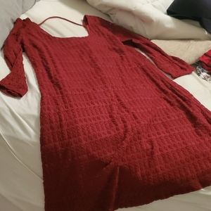 Maurices 3/4 sleeve lacy stretch dress